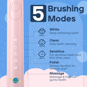 SEAGO SG2303 Rechargeable Drôle DIY 2 Mins Minuterie Kid Friendly Sensible 5 Modes 6 + Ans Enfants Enfants Sonic Brosse À Dents Électrique