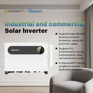 Growatt 125KTL3-X2 Système solaire photovoltaïque triphasé connecté au réseau avec fonction UPS, 10 MPPT, 100K-150K, triple sortie - Product Image 4