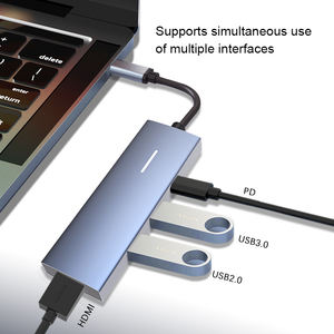 PD Power Charging multifunción 4 en 1 USB C Hub 4K 30Hz para <span class=keywords><strong>adaptador</strong></span> <span class=keywords><strong>HDMI</strong></span> 2,0 3,0 Tipo-C Laptop Extender para Macbook <span class=keywords><strong>Pro</strong></span> <span class=keywords><strong>iPad</strong></span> - Product Image 4