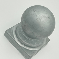 Cubiertas para Postes de Cerca y Puertas de Acero Galvanizado Ornamental con Recubrimiento en Polvo, Ecológicas y Sostenibles, Tamaños Personalizables (4x4 Disponible)