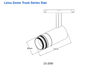 라이카 7-20W LED 줌 트랙 스포트라이트 ETL & cETL 블랙 화이트 마그네틱 트랙 라이트 0-10V 지그비 투야 스마트 달리 디미 홈 마켓 - Product Image 6