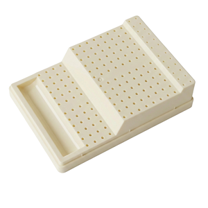 Porta Frese Dentali 168 Fori Scatola Organizer in Plastica ABS con Coperchio Trasparente per Gambo FG RA - Product Image 5