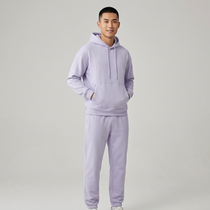 Conjunto Deportivo con Capucha para Hombre, Sudadera y Pantalones de Algodón de Color Sólido, Ropa Casual de Otoño, Manga Larga, Cierre con Cordón, Corte Regular - Product Image 5