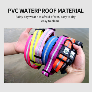 Collar de Perro Personalizado 2025, Nuevo, al por Mayor, Impermeable, Reflectante, Recubierto de PVC, con Patrón Sólido, Cinta de Nailon, Desmontable - Product Image 4