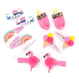 Hot-selling Kids New Cute Pretty Personalise Glitter Colorful Dinosaur Hair Accessories For Kids Hairpin