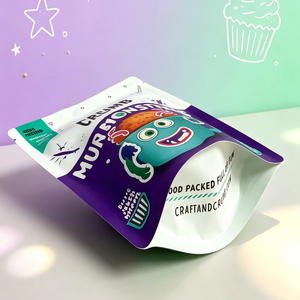 Custom Brand Plastic Mylar Bags Smell Proof Aluminum Foil Food Packaging Bags Stand Up Zipper Pouch - Product Image 5