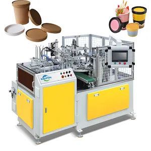 New Fully Automatic High Speed Ice Cream Cup Paper Lid Making machine