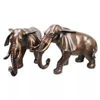 Sculpture d'éléphant en cuivre sur mesure, grande taille, sculptée à la main, statues en bronze et laiton, artisanat métallique à vendre