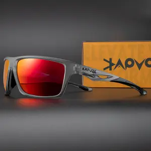 Kapvoe UV400 Herren Mountainbike Outdoor Sport brille polarisierte Myopie 3 Linsen Fahrrad Fahrrad Sonnenbrille