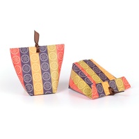 Boîte d'emballage en papier pliable de style coréen créatif, de qualité supérieure, colorée, pour bonbons de mariage et petits cadeaux