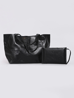 Sac fourre-tout spacieux pour femme avec petite pochette, en cuir PU imperméable, à bandoulière unique, idéal pour l'été, les voyages, le travail et le shopping