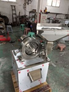 Endüstriyel otomatik pirinç Pulverizer makinesi çiftlik gıda işleme için paslanmaz çelik gıda freze kırıcı elektrikli dişli - Product Image 5