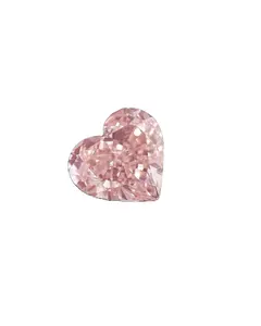 Kim cương được trồng trong phòng thí nghiệm 2.13 2.52 ct, cắt trái tim, màu hồng nhạt lạ mắt, VVS1, vvs2, ex, VG,IGI SH,