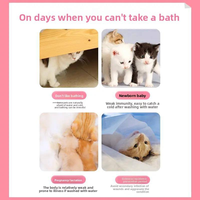Gants de toilettage jetables OEM ODM pour animaux de compagnie, lingettes désodorisantes pour chiens et chats, soins intérieurs