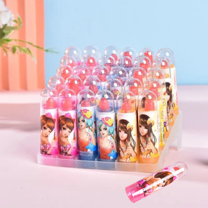 Caramella gommosa dei rossetti del giocattolo della lecca-lecca di forma del rossetto all'ingrosso per la pasticceria dei bambini - Product Image 4
