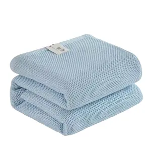 Neue Klasse A Baumwolle Wabi-Sabi Honeycomb Handtuch decke Baumwolle Single und Double Summer Cool Decke