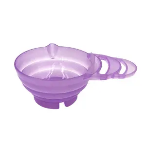 High Quality salon hair dye tint bowl Coloring Plastic Bowl Dyeing Kit Color Mixing hair dye bowl set
