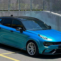 Film de protection pour voiture PET TPU, bleu Mallorca métallisé brillant, 5FTx55FT, 200 microns d'épaisseur, autocollant décoratif pour voiture