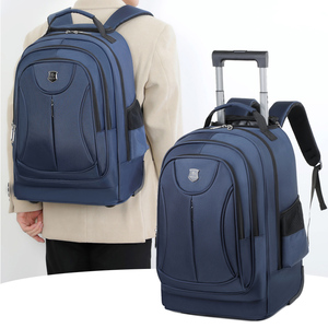 Custom New Fashion Multi-Functional Waterproof Oxford Geometric Zipper Softback Travel Laptop Trolley <b>Backpack</b> - Product Image 1