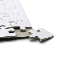 Vente chaude A4 Sublimation Jigsaw Puzzle Blanc Pas Cher En Gros Papier Matériel pour Impression Par Transfert De Chaleur