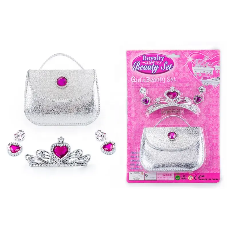 Pabrik indah kecantikan Fashion perhiasan Set mainan Putri Mahkota Berdandan bayi perempuan mainan dengan harga rendah