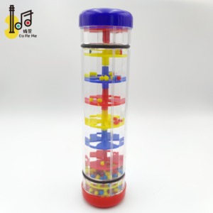 Belle qualité Rain Stick Instrument de musique Shaker à sable multicolore pour l'éducation des enfants - Product Image 6