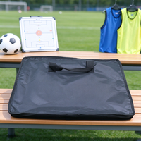 Tableau tactique magnétique portable pour entraîneur de football avec pièces magnétiques, effaceur, marqueur et chiffres autocollants – Tableau de stratégie de football