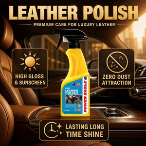Crème de polissage <span class=keywords><strong>pour</strong></span> <span class=keywords><strong>cuir</strong></span>, revitalisant <span class=keywords><strong>pour</strong></span> <span class=keywords><strong>cuir</strong></span> 2-<span class=keywords><strong>en</strong></span>-1, restaure, nettoie, donne brillance, protection imperméable contre les UV <span class=keywords><strong>pour</strong></span> sièges de voiture, meubles, canapés - Product Image 1