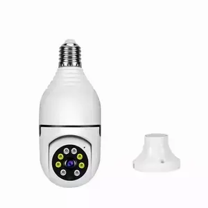 Home security must have Wi-Fi camera Portable light bulb camera with light voice alarm night vision