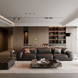 Armoires de rangement en bois minimaliste modernes pour salon et salle à manger, meubles personnalisables pour toute la maison, pour villas - Product Image 4