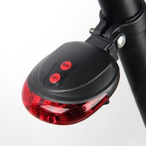 Nouvelles lumières laser de qualité, lampe clignotante LED, feu arrière de vélo, lumière de sécurité LED pour vélo, modes d'éclairage - Product Image 1