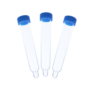 Jiangsu Xinkang Urine Sediment Test Tube 12ml PS Material <b>Screw</b> Cap Pointed Bottom For Urine Testing - Product Image 1