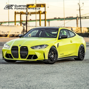 Jantes Drag Pack 17 18 pouces 5x120 5x114.3 5x115 noires à rayons multiples en aluminium forgé sur mesure pour Mustang Shelby Challenger - Product Image 4