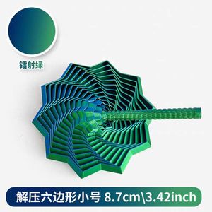 Juguete de decoración 3D con ilusión óptica impresa en 3D, estrella plegable, polígono, torre de rábano, espiral, SDM04, genial para descompresión - Product Image 5