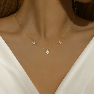 Collier CANNER FASHION en argent 925 avec zircon, collier croix de luxe pour femmes - Product Image 4