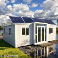 Maison modulaire préfabriquée moderne extensible, pliable et portable de 20 pieds, 3 chambres, maisons modulaires pliantes