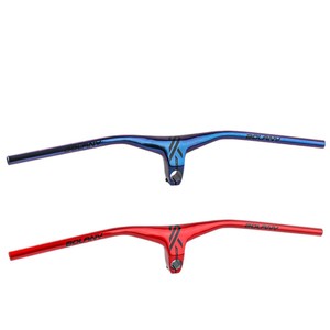 Guidon de VTT Bolany 28,6 mm avec pince -17° en alliage d'aluminium haute résistance, noir et or - Product Image 3