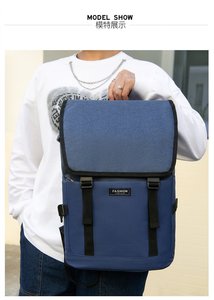 Sac à dos pour ordinateur portable sportif décontracté multifonctionnel à grande capacité, à motif géométrique, imperméable et antivol, fabriqué en Chine - Product Image 6