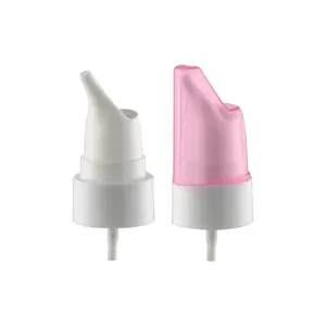 Medical sprayer cap cover Popular humanized design transparent plastic nasal spray pump with cover