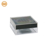 Mini étui à poudre en couleurs personnalisées, Design Unique, Compact et carré, boîtier de maquillage en Pla