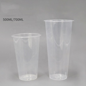 Ly trà sữa dùng một lần bán buôn 500ml/700ml chất liệu PP, có nắp, dày dặn, thân thiện với môi trường, trong suốt - Product Image 2