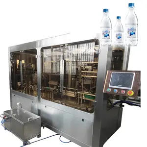 Automaticthin bottles drinking water production and filling line