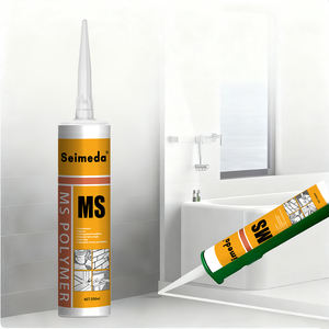Construction 300ml Étanche Modifié Silane Ultra Rapide Adhésif Béton Métal Panneau Mural PVC <span class=keywords><strong>Bois</strong></span> Colle Noir Blanc MS Mastic - Product Image 1