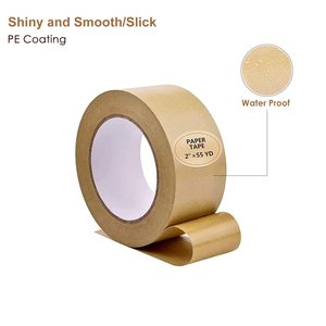 Maßgefertigtes Wasserfestes Selbstklebendes Kraftpapierband Stark Haftendes Biologisch Abbaubares Braunes Verpackungsband - Product Image 3