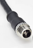 Câble Ethernet industriel blindé Cat6A SZXF 2M M12 X-Code 8 broches mâle vers RJ45 mâle 10 Gbit/s M12X8-RJ45-CAT6A-2M