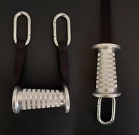 Poignées de fitness haut de gamme, antidérapantes, robustes, pour exercices de traction, poignée chromée pour la musculation