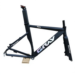 Cadre de vélo GRAYF15 élégant en alliage d'aluminium 29 pouces, frein à disque, aérodynamique, pour le cyclisme urbain, conçu pour les configurations personnalisées à pignon fixe, avec câblage interne - Product Image 1
