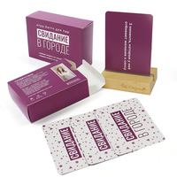 Cartes à Jouer Classiques Anglaises Solitaire en Papier Noir Personnalisées de Haute Qualité, Impression Étanche, Jeux Familiaux, Vente en Gros CN