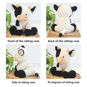 Peluche de veau de dessin animé, super douce, rembourrage en coton PP, design <span class=keywords><strong>pour</strong></span> <span class=keywords><strong>dormir</strong></span> et saisir, hauteur 31cm-50cm, cadeau unisexe <span class=keywords><strong>pour</strong></span> 14 ans et plus - Product Image 4