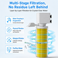 Pompe de filtration interne pour aquarium avec aspiration puissante, filtration multi-étapes, oxygénation, faible bruit, purificateur d'eau pour aquarium